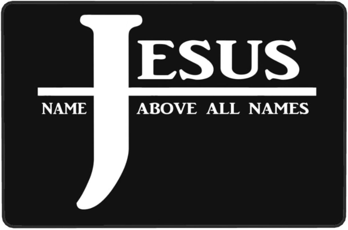 Jesus Christian Faith Cross Luxury Rug for Bedroom Living Room, Area Rubber Backing Non Slip Mat, Painting