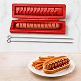Trustella Hot Dog Spiral Cutter, Twister & Spiralizer with 2 Skewers