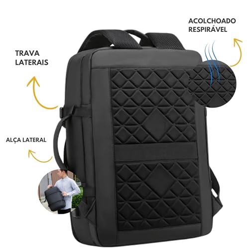 GMTA Mochila Grande Masculina Feminina Notebook Executiva Antifurto Impermeável Viagem Trabalho Casu
