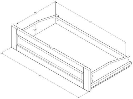 Modern Muse Wood Futon Frame Set with Storage Drawers, Classic Style with Mission Style Arms with Solid Pattern with Foldable Feature for Lounge Room with Tight Back Canadian/Barbados