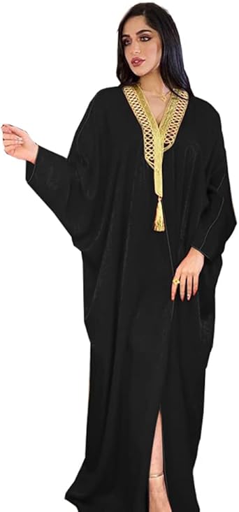 PolyJolly Unisex Gold Embroidery Bisht Gown Dubai Saudi Abaya Eid Abaa Muslim Dress Four Colors Option