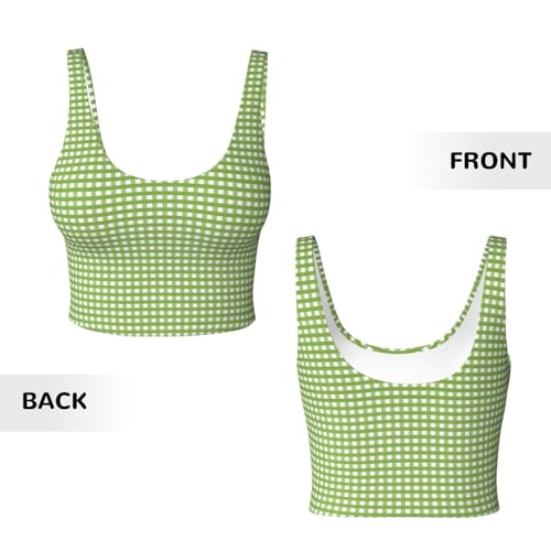 Xiso Ver TC-5 Green Gingham Sports Bras thumb #3