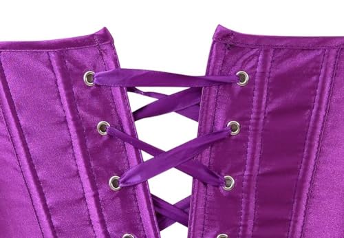 Roxo Espartilho Corset Top Bustier Renascença Renda up Lingerie Mulheres Espartilhos Corset Overbust