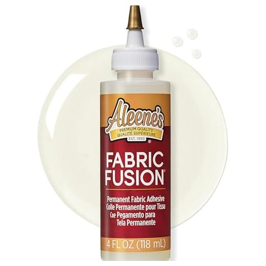Aleene's 23473 Fabric Fusion Permanent Fabric Adhesive ,Clear,4oz