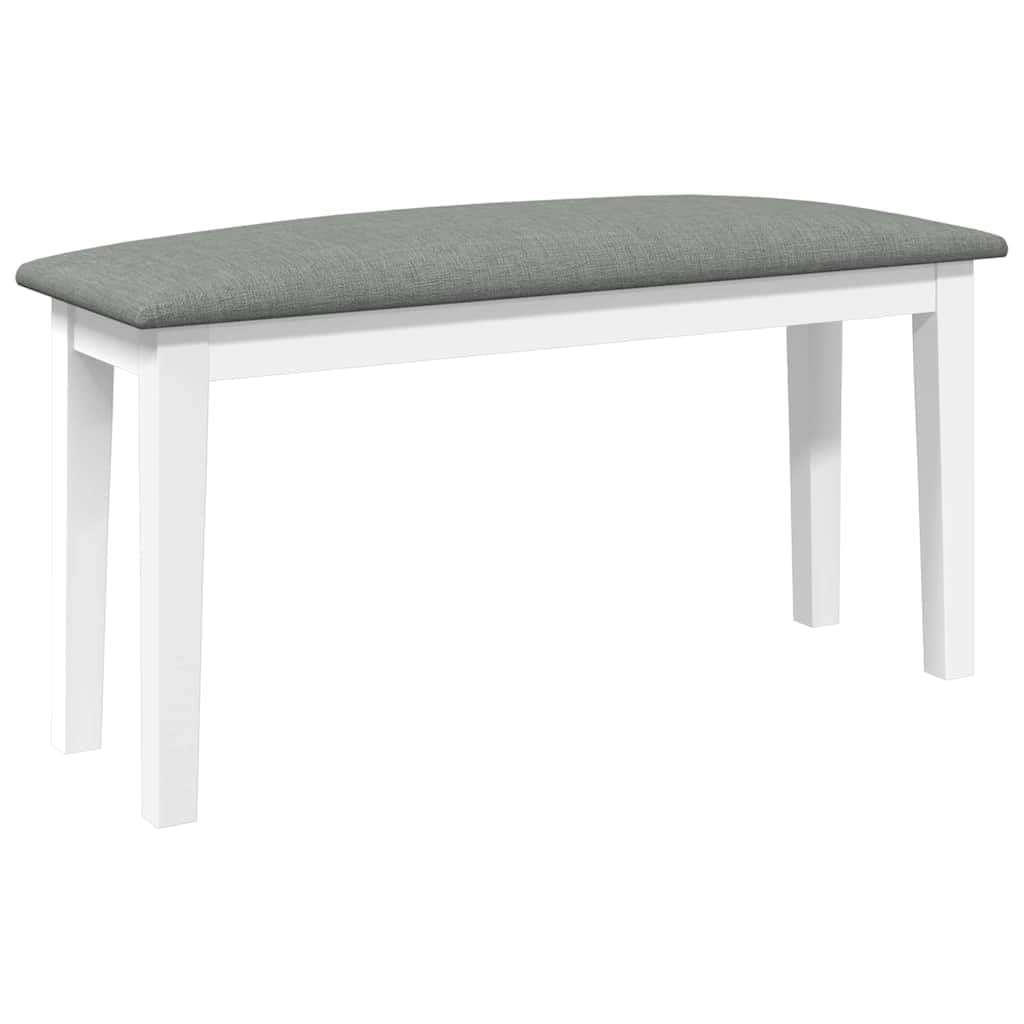 vidaXL Panca 90 cm Bianco in Legno Massello di Hevea, Panca, Panca, Panca, Panca, Panca, Panca, Panca, Panca, Panca da Interno, Panca da Ingresso