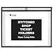 C-Line Stitched Shop Ticket Holders, Both Sides Clear, Open Long Side, 12 x 9 Inches, 25 per Box (49912)