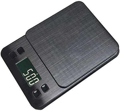 Electronic Scales Digital Kitchen Scales,5kg/0.1kg Ultra-Thin Weighing Food with LCD Display,Electronic Cooking Scale,Tare Function,Auto Off (Black 10kg/1g) (Black 3kg/0.1g)