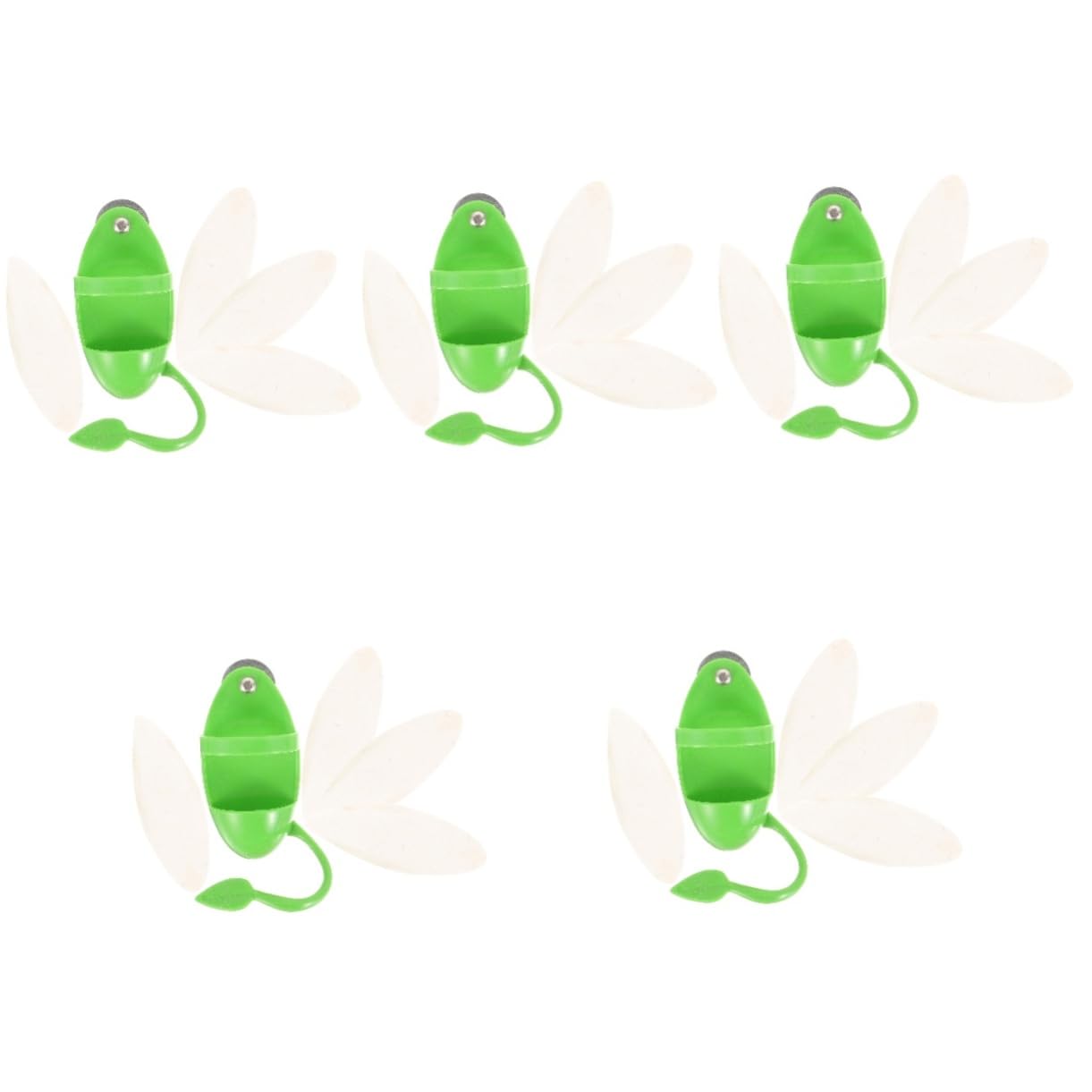 Mipcase 5ensembles Mangeoire Suspendue pour Oiseaux avec Support De Seiche Accessoire Pratique pour Perroquets Perruches Et Autres Oiseaux pour Fruits Et Légumes