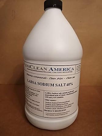 Linear alkylbenzene sulfonate Sodium Salt 40% I Sodium Linear Alkylbenzene Sulfonate Solution I Sodium Dodecylbenzene sulfonate I Size 16 fl oz