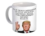 CARTOGRAPHE Drôle Trump : Tasse Cadeau : Meilleurs emplois de Noël pour les anniversaires de CARTOGRAPHE - blanc