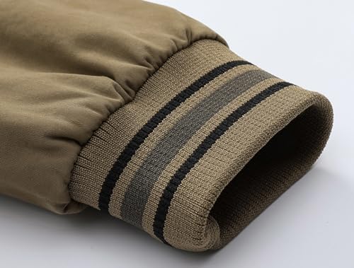 Ruixinxue Jaqueta masculina de lã de inverno para uso ao ar livre, leve, jaqueta de transição slim f