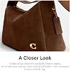 COACH Women's Suede Lola Shoulder Bag