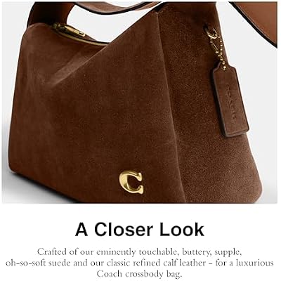 COACH Women's Suede Lola Shoulder Bag