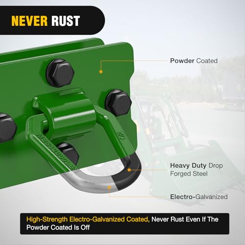 Image of Nilight 1 /2 inch Heavy Duty Trailer D Ring Tie Down Anchors with Backing Plates