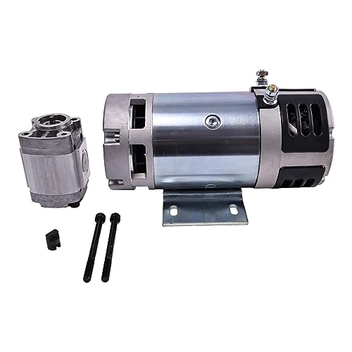 Image of HOLDWELL 24V 147664 Motor + 147662 Hydraulic Pump Assembly 147099 Compatible with Skyjack Electric Scissor Lift Models SJIII3220 SJIII3226 SJIII4620 SJIII4626 SJIII4632