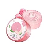 MIESCHER Peach Exfoliating Body Scrub, Ultra Hydrating and Gentle Smoothing Scrub for Body & Face -