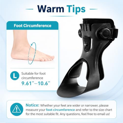Image of HANNEA Foot Drop Brace, AFO Ankle Foot Orthosis for Gait Correction, Left