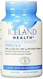 Iceland Health Maximum Strength Omega-3 - 1000mg Fish Oil - 500mg EPA-DHA Omega-3s - 30 Softgels