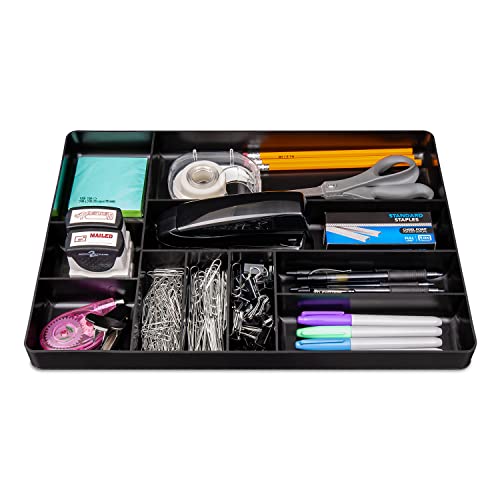 Ernst MFG 10 Compartment Drawer Organizer: Heavy Duty Stackable Tray for Automotive Tool Organization -Low Profile Toolbox - Nuts and Bolts, Tools, Parts, Easy to Clean - Black - Made in the USA by Ernst Manufacturing - Image 5