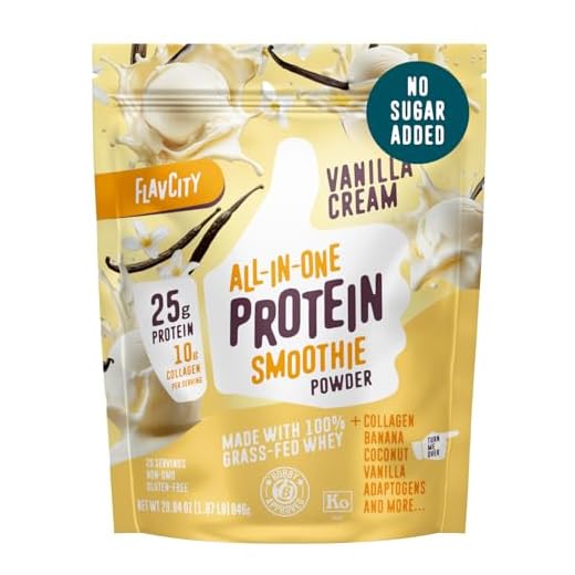 FlavCity Grass Fed Whey Protein - Vanilla Smoothie
