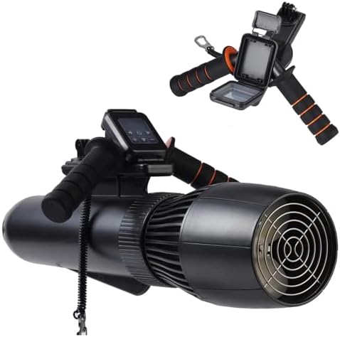 500W Underwater Scooter for Adults, 160 Min Runtime, 30M Depth, Ideal for Kayaks, Inflatable Boats & Paddle Boards - High Power Water Diving Scooter (10000 mAh)