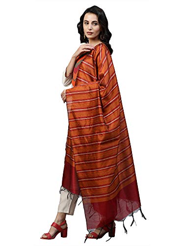 Image of INDO ERA Women's Viscose Straight Kurta with Pant & Dupatta Set (Cream IE00KD9CR1846)