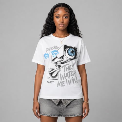 Image of DopeSkill Graphic Tee Streetwear Hip Hop Hypebeast Unisex T-Shirt Sneaker Colour Matching Shirts Rapper Mouth