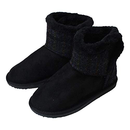 ハリスツイード ムートンブーツS(22.5cm～23.0cm)