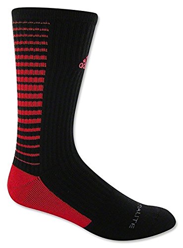 Adidas Team Speed Black Crew Sock Red/Black X-Large 1 Pair