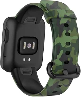 Cinturino per Xiaomi Redmi Watch 2 Lite, Lite, Watch 2 e Watch, silicone flessibile e regolabile - nero - Italiano