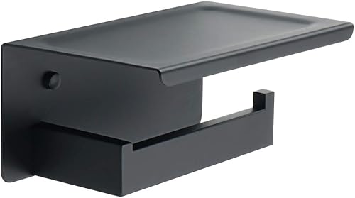 Vista 8 de Alise Double Toilet Paper Holder,Bathroom Tissue Holder with Shelf,SUS304 Stainless Steel Toilet Paper Roll Holder Storage Dispenser,Self Adhesive