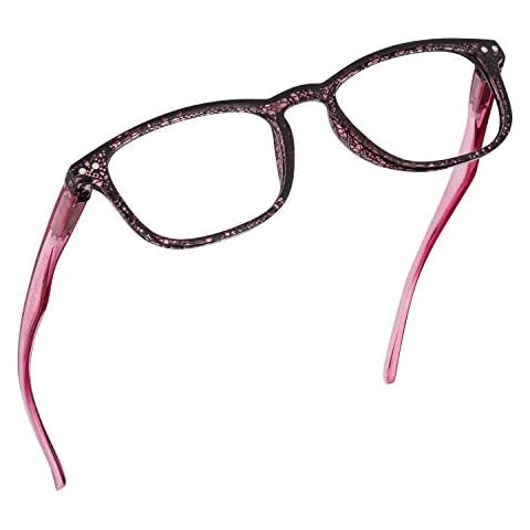 Readerest Blue Light Blocking Computer Glasses for Women - Anti Blue Light Fashion Readers - 2.00 Magnification Gaming Glasses with Anti Glare and UV Protection - Reading Glasses in Pink Cover