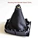 AJHLJ® 5 Speed Manual Car Gear Shift Knob with Leather Gear Shifter Boot for VW Volks-wagen Golf 6 VI MK6 Jetta 5 Golf 5 V MK5 (5 Speed)