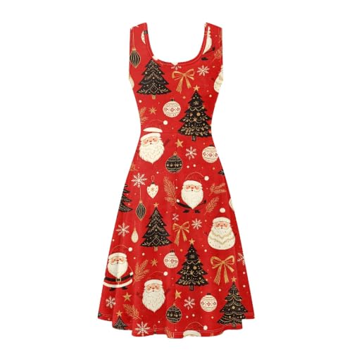 Image of TOADDITDO Womens Summer Sleeveless Tank Dress with 2 Side Pockets XS-4XL Plus Size