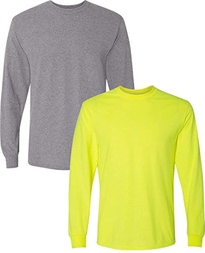 Image of Gildan Adult DryBlend Long Sleeve T-Shirt, Style G8400, 2-Pack