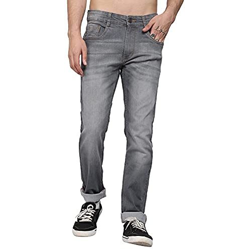 Peplos JeansSlim Tapered Premium Grey Color Stylish and Cool Premium Denim Jeans for Men