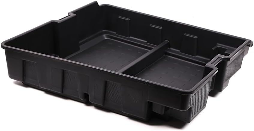 Trunk Organizer Compatible with 2020 2021 2022 2023 L@nd Rover Defender 110, Rear Trunk Cargo Storage Box Insert Organizer Tray ABS Material