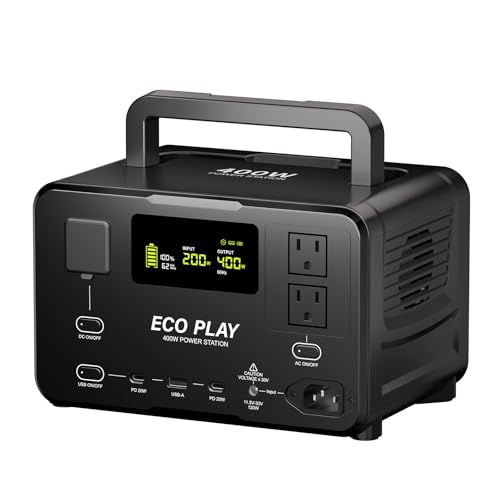 Eco Play EP400 ポータブル電源 大容量 蓄電池 256Wh送料込み Amazon.co.jp: 【理想の軽量化を実現したデザイン】Eco Play