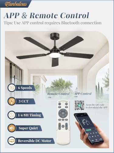 Image of Fanbulous 52 Inch Modern Ceiling Fans with Lights
