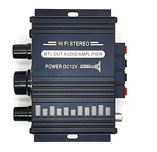 12V 400W Aluminum HiFi Audio Amplifier Car Stereo Mini Power Amplifier, Stereo Audio Amplifier for Home Cars, Motorcycles image 5