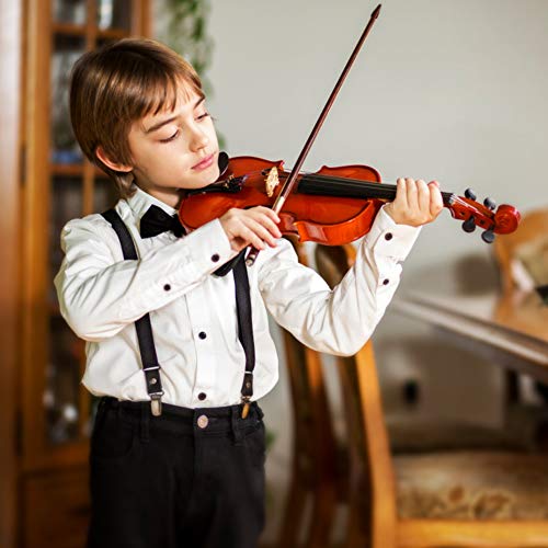 Violino, Instrumentos Musicais de Cordas para Violino Infantil 1/8 Conjunto de Violino para Iniciant