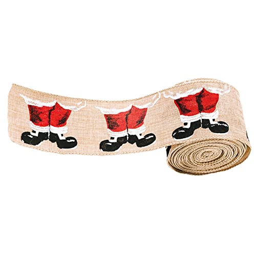 Decorações de Natal fita de serapilheira - Fita de embalagem de serapilheira de árvore de Natal requ