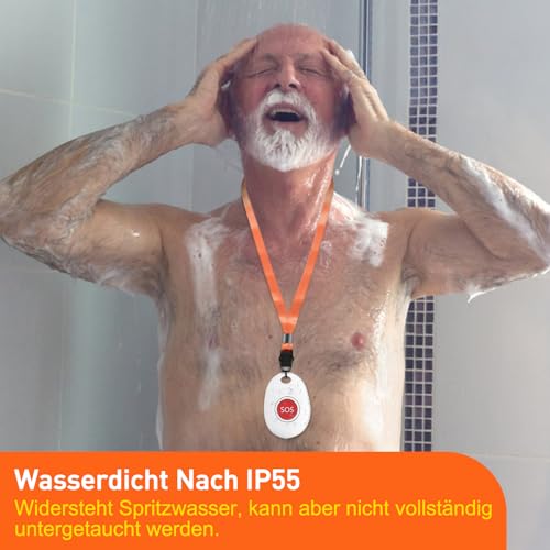 Hausnotruf Daytech Notrufknopf für Senioren und Pflegekräfte