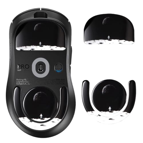 Image of immoenuc Glass Mouse Skates for Logitech G PRO X Superlight 2 DEX Lightspeed Wireless Gaming Mouse Feet Pads Ultra-Smooth Durable Mouse Feet Replacement (Earth Pattern)