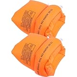 HEMOTON Aufblasbare Doppelte Schwimmarmbänder für Erwachsene Stabile Arm-floaties aus Robustem Material für Schwimmtraining Poolpartys und Sommerliche Wasserspiele Orange