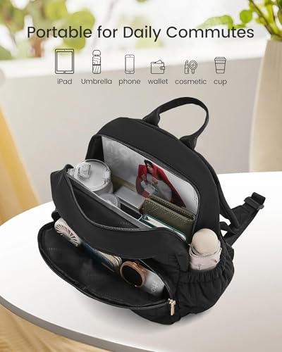 LOVEVOOK Quilted Mini Puffer Backpack