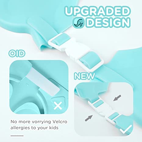 Miniatura 4 de Gorro de ducha para bebé visera de baño ajustable de silicona para niños evita el agua en los ojos orejas y nariz