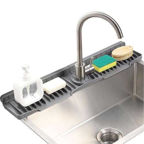 Almohadilla protectora de silicona con bandeja autodrenante para grifo 2
