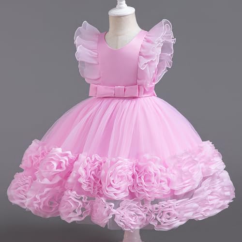 Nileafes Baby Girl Party Pageant Dress Tutu Flower Girls Ruffles Wedding Ball Gown Dresses3