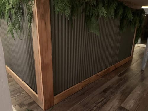 image for CeilingConnex Colorado Steel Rustic Corrugated Metal Wainscoting (Anti